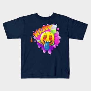 happy cartoon hand drawn Kids T-Shirt